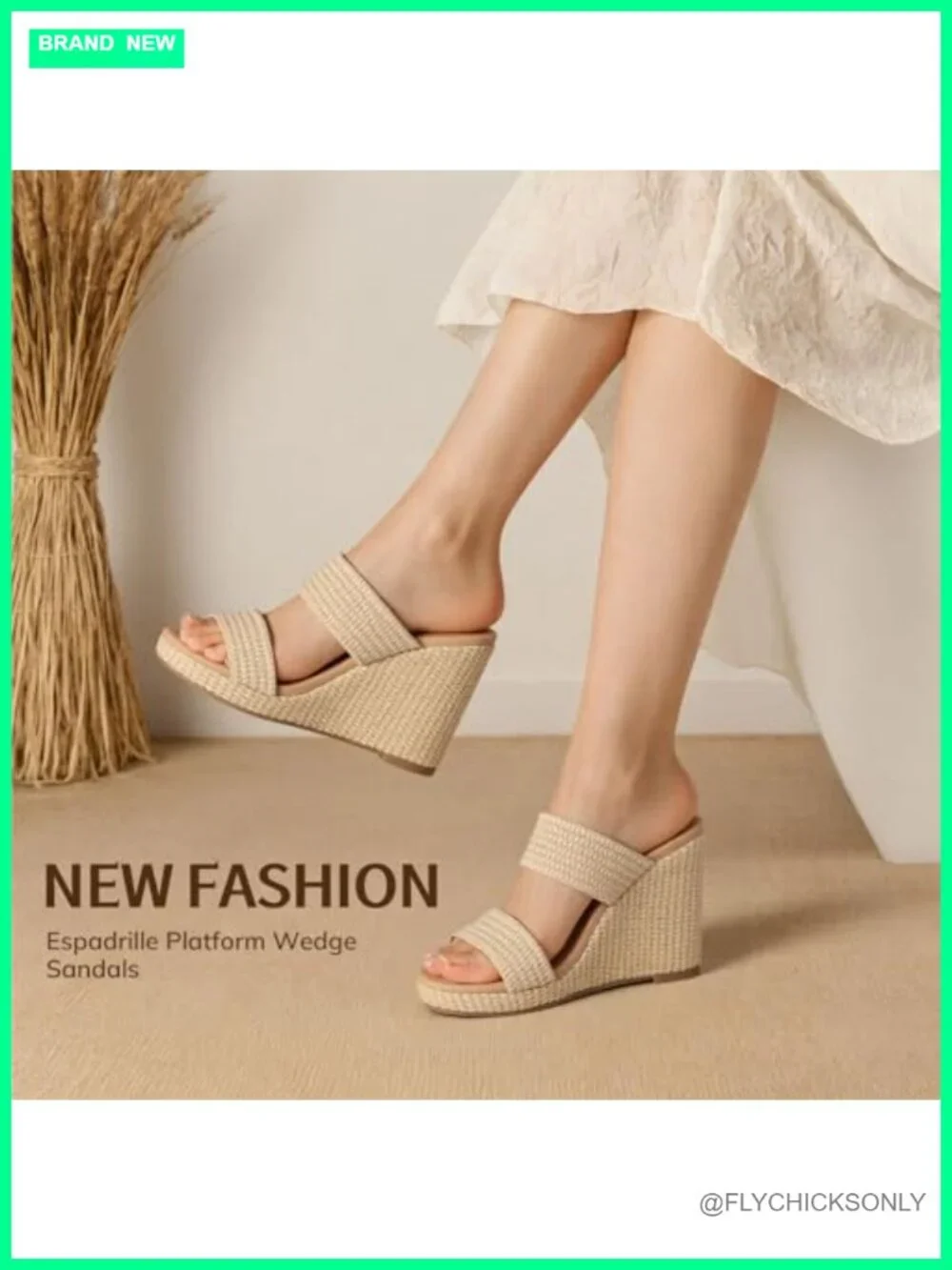 Wedge Sandals Espadrilles Platform Slides Dressy High Heel Summer Wedge Shoes